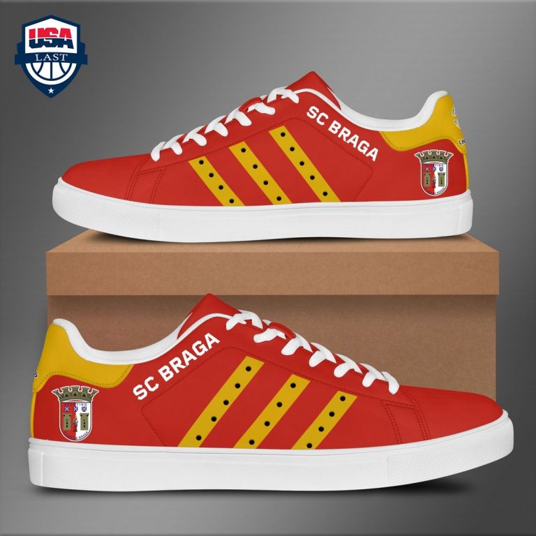 SC Braga Yellow Stripes Style 2 Stan Smith Low Top Shoes - Pic of the century
