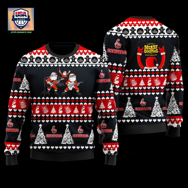 Scorpions Black 3D Ugly Christmas Sweater – Usalast