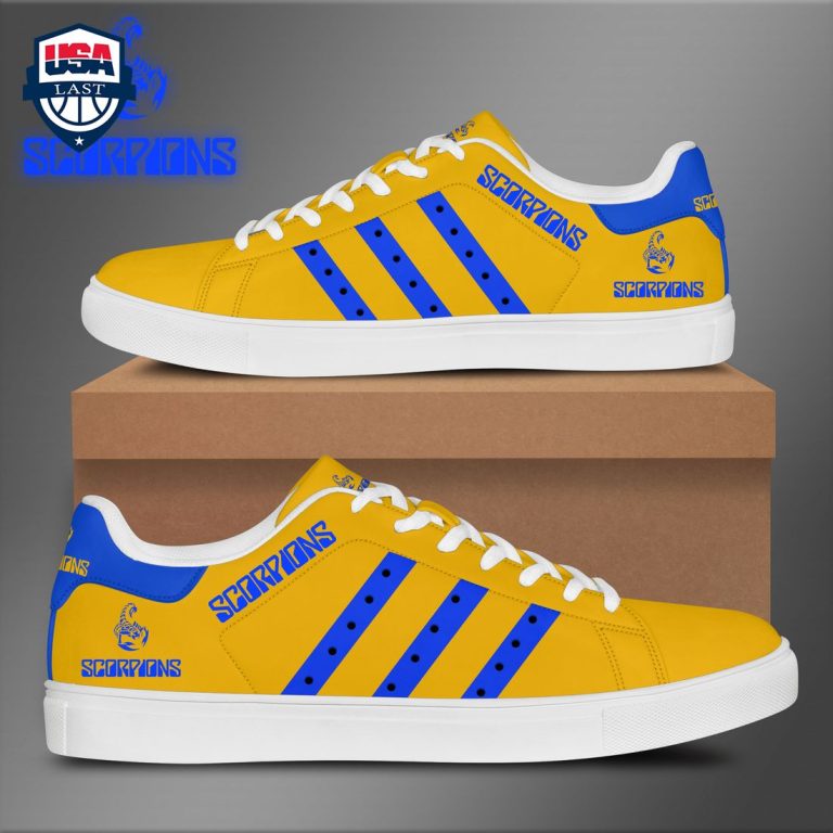 Scorpions Blue Stripes Style 3 Stan Smith Low Top Shoes - Gang of rockstars