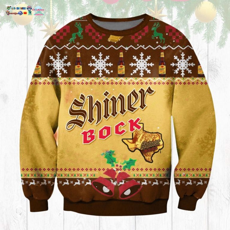 Shiner Bock Ugly Christmas Sweater - Pic of the century