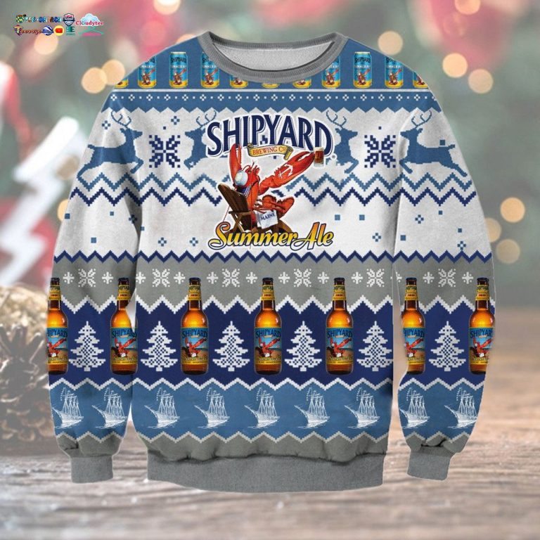Shipyard Summer Ale Ugly Christmas Sweater - Stand easy bro