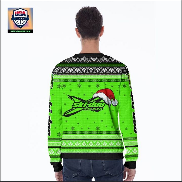 Ski-doo Team Green 3D Ugly Christmas Sweater - My favourite picture of yours