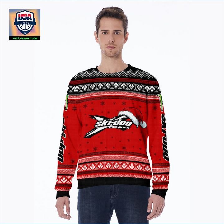 Ski-doo Team Red 3D Ugly Christmas Sweater – Usalast