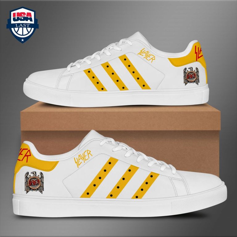 Slayer Yellow Style 2 Stan Smith Low Top Shoes - It is too funny
