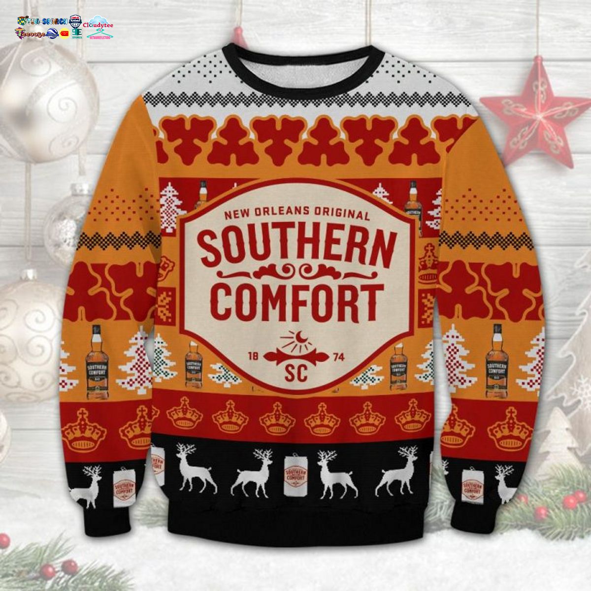 Southern Comfort Ver 2 Ugly Christmas Sweater