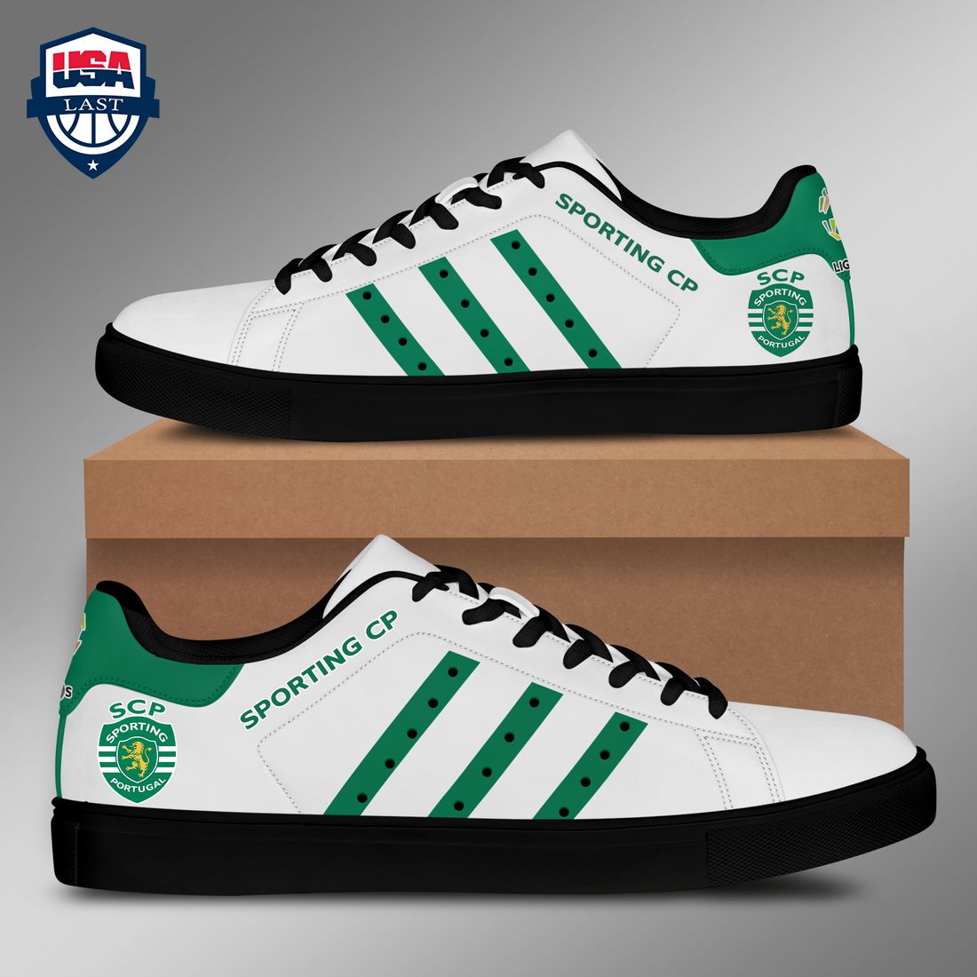 Sporting CP Green Stripes Style 1 Stan Smith Low Top Shoes – Saleoff