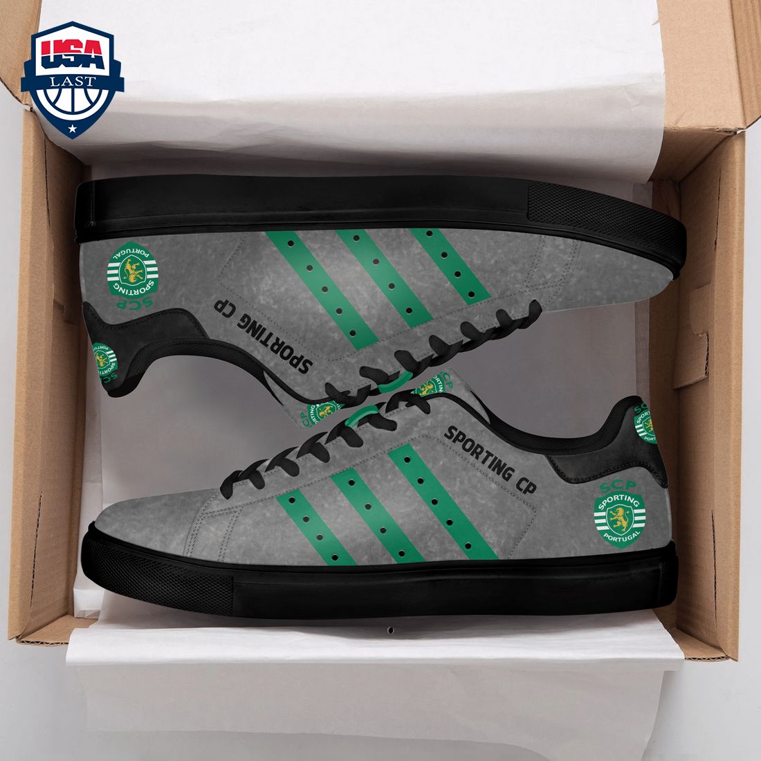 Sporting CP Green Stripes Style 3 Stan Smith Low Top Shoes – Saleoff