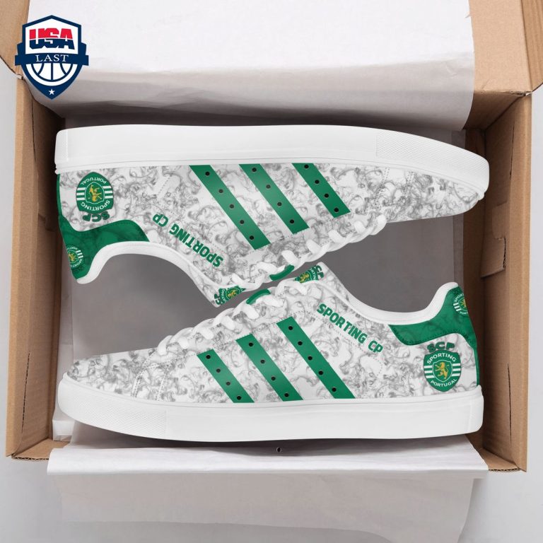 Sporting CP Green Stripes Style 4 Stan Smith Low Top Shoes - Super sober