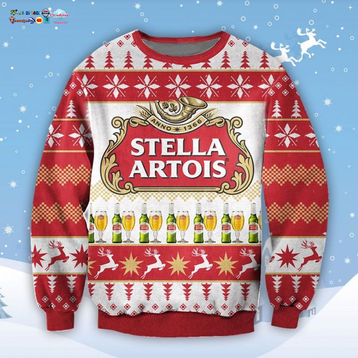 Stella Artois Ugly Christmas Sweater