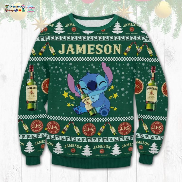 Stitch Hug Jameson Ugly Christmas Sweater - Eye soothing picture dear