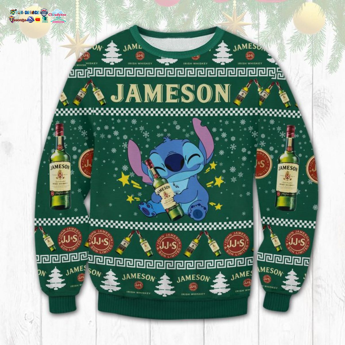 Stitch Hug Jameson Ugly Christmas Sweater