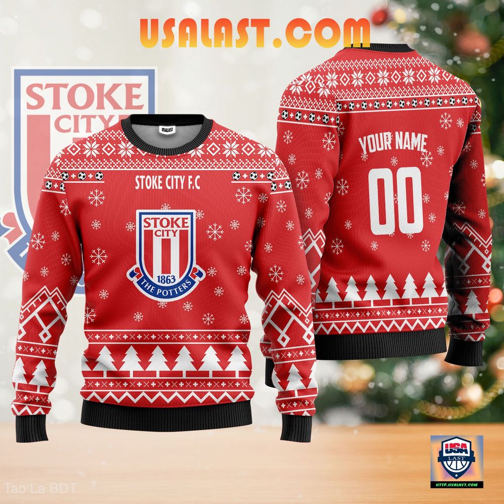 Stoke City F.C Personalized Ugly Sweater Red Version – Usalast