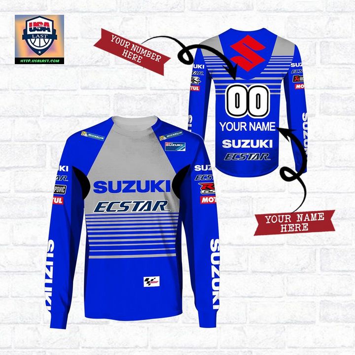 Suzuki Ecstarg Personalized Blue 3D All Over Print Shirt - Nice elegant click