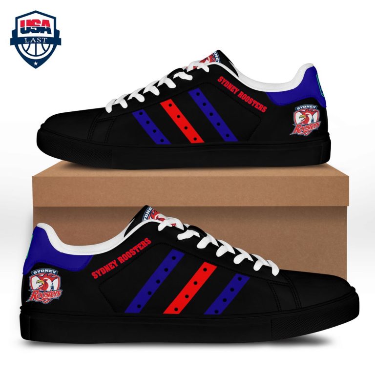 Sydney Roosters Blue Red Stripes Stan Smith Low Top Shoes - Nice elegant click