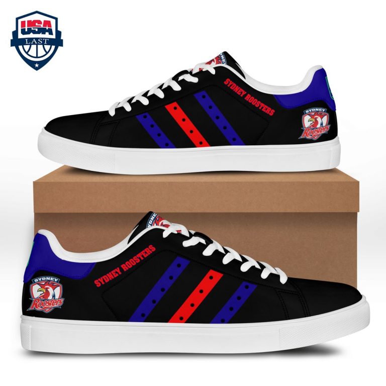 Sydney Roosters Blue Red Stripes Stan Smith Low Top Shoes - Cool look bro