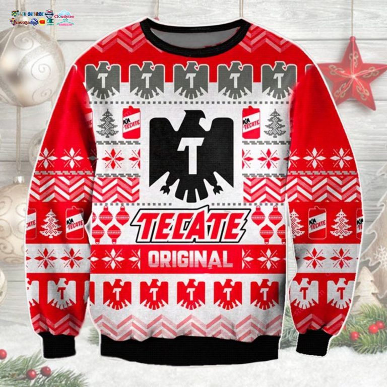 Tecate Original Ugly Christmas Sweater - This is your best picture man