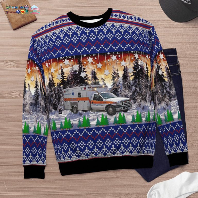 Tennessee Cumberland County EMS 3D Christmas Sweater - You look handsome bro