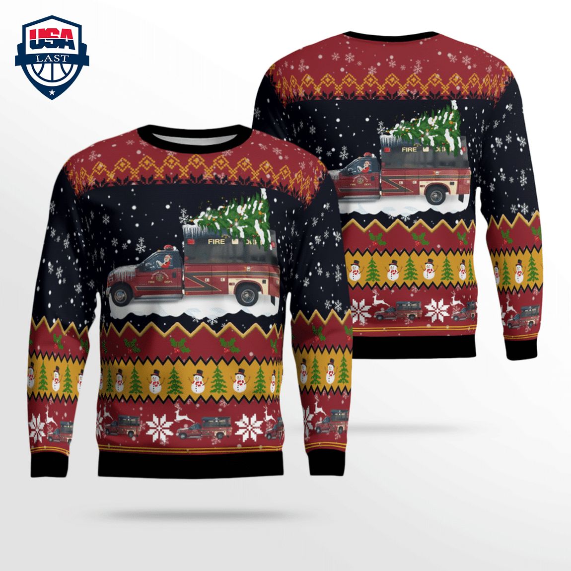 Tennessee Putnam County Fire Department 3D Christmas Sweater – Saleoff