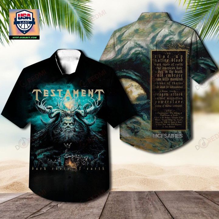 Testament Dark Roots of Earth Album Hawaiian Shirt – Usalast