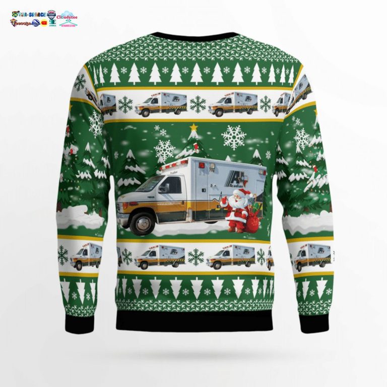 Texas Acadian Ambulance Ford E-450 3D Christmas Sweater - Looking so nice