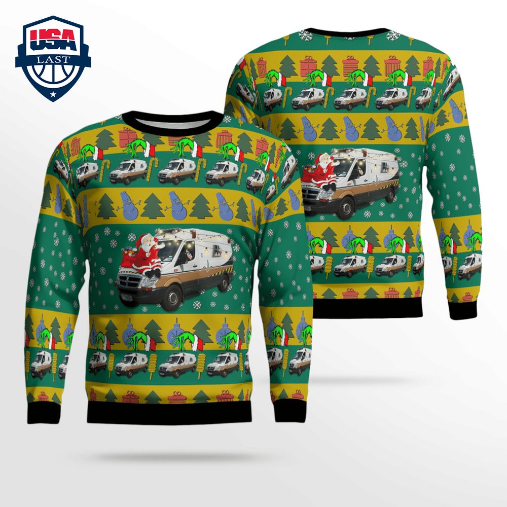 Texas Acadian Ambulance Ver 1 3D Christmas Sweater - Natural and awesome