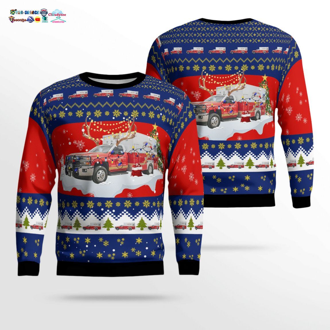 Texas Corpus Christi Fire Department 3D Christmas Sweater – Saleoff