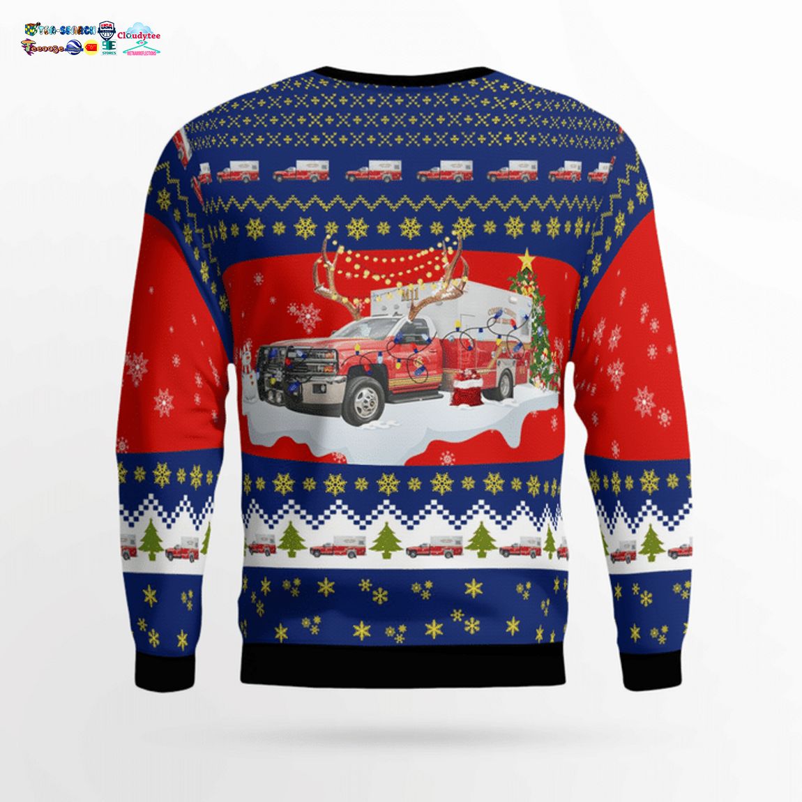 Texas Corpus Christi Fire Department 3D Christmas Sweater - Saleoff