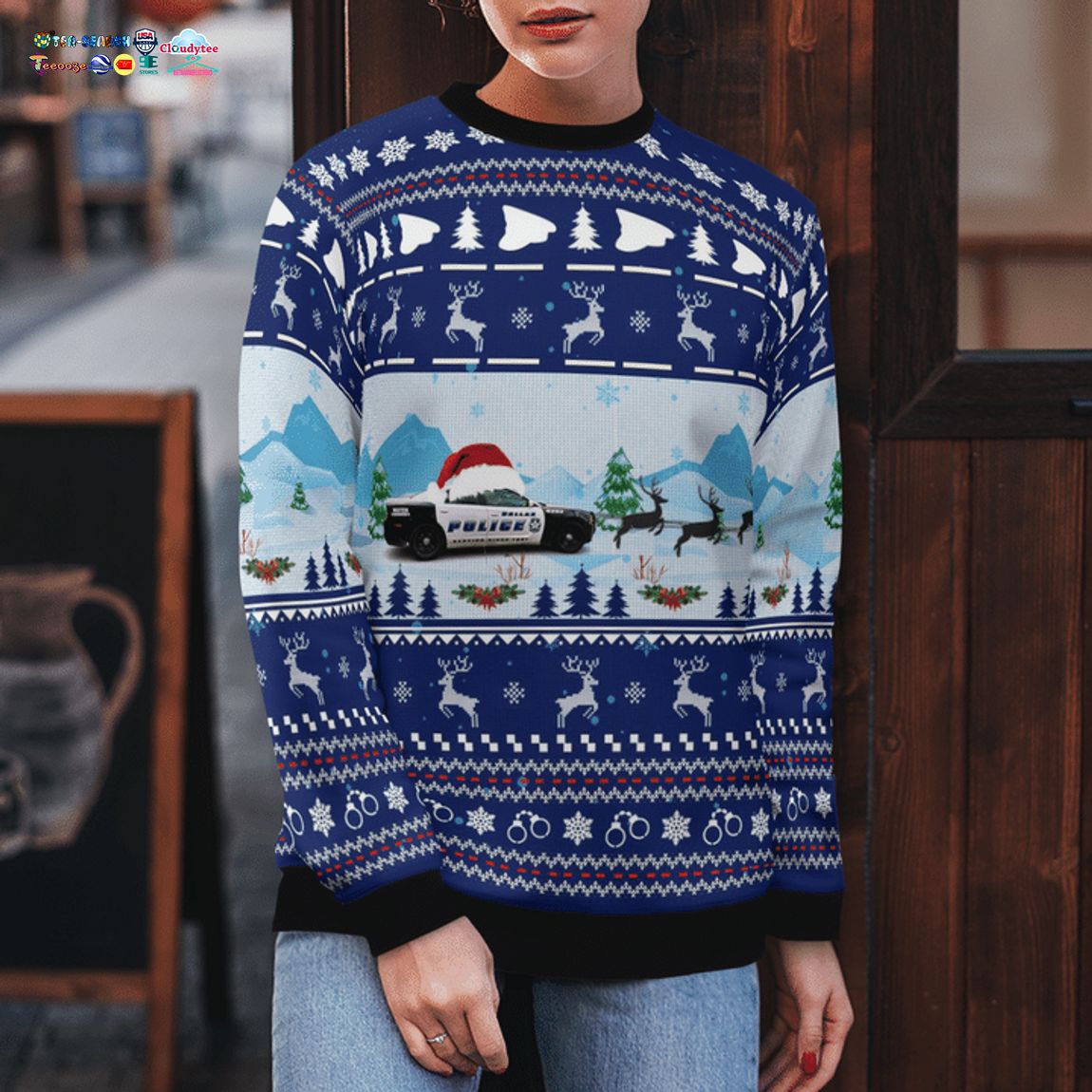 Texas Dallas Police Department 3D Christmas Sweater