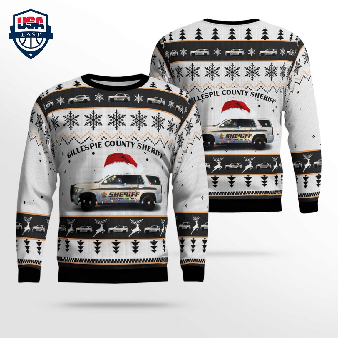 Texas Gillespie County Sheriff 3D Christmas Sweater – Saleoff