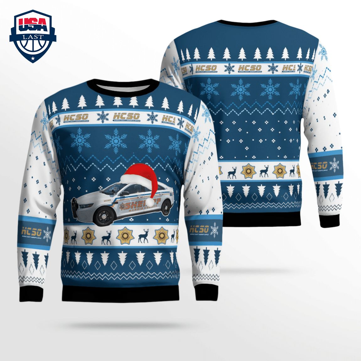 Texas Harris County Sheriff 3D Christmas Sweater – Saleoff