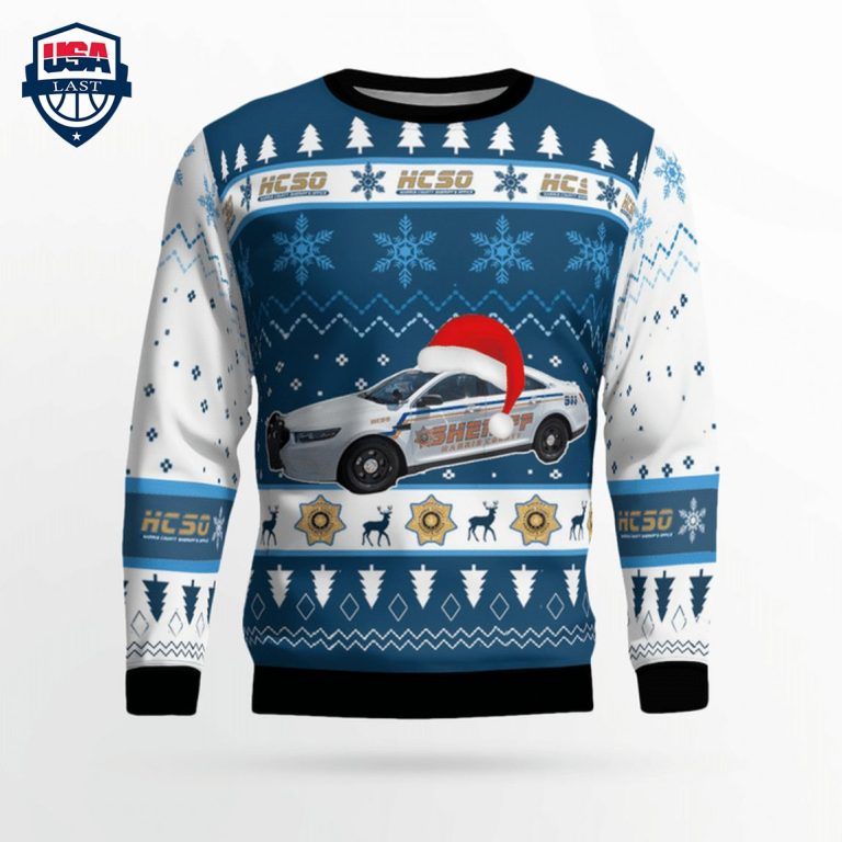 Texas Harris County Sheriff 3D Christmas Sweater - Royal Pic of yours