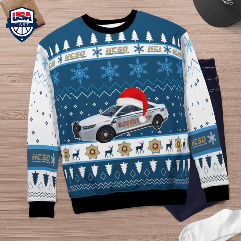 Texas Harris County Sheriff 3D Christmas Sweater - Stunning