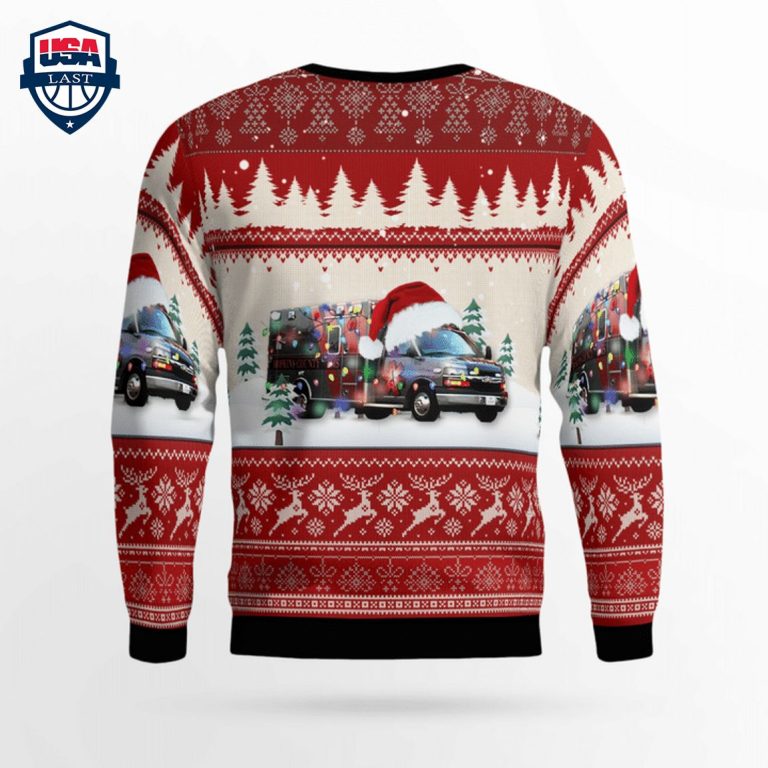 Texas Hopkins County EMS 3D Christmas Sweater - Nice place and nice picture