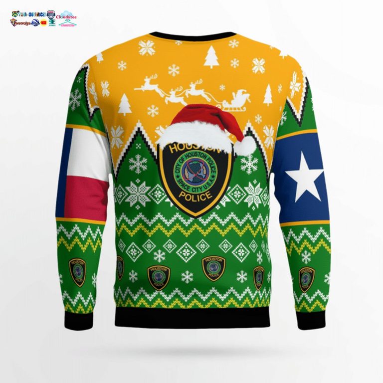 Texas Houston Police Department 3D Christmas Sweater - It is too funny