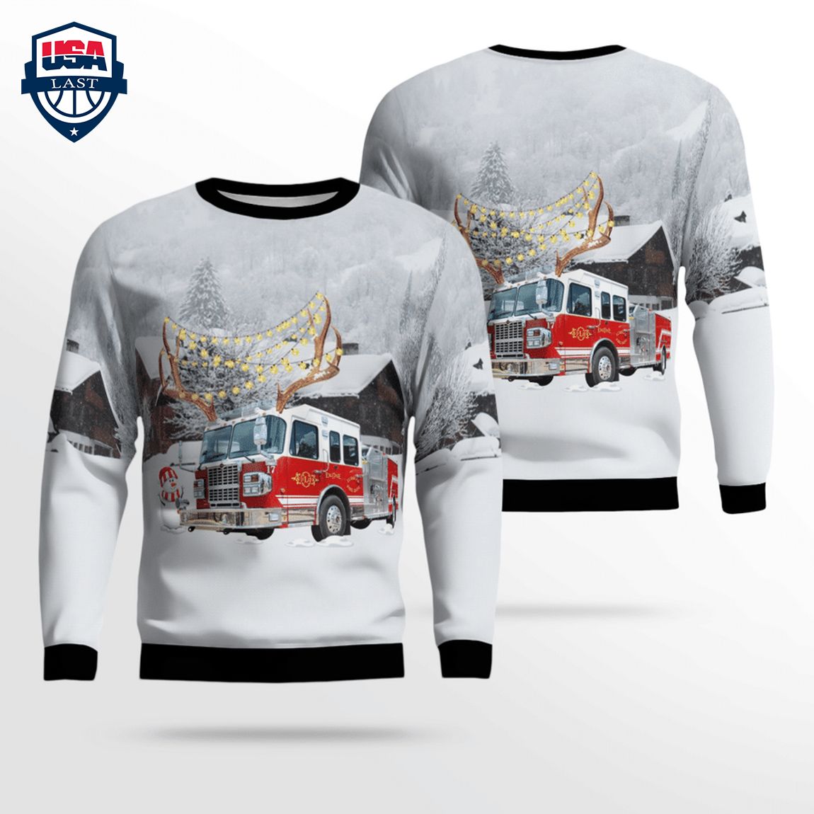 Texas Lubbock Fire Rescue 3D Christmas Sweater – Saleoff
