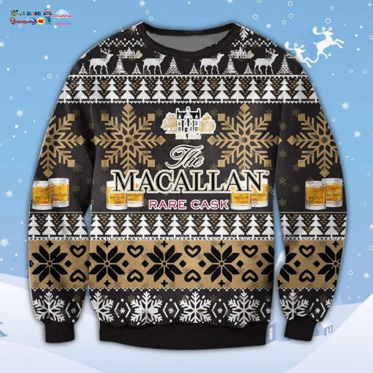 The Macallan Rare Cask Ugly Christmas Sweater - Wow, cute pie
