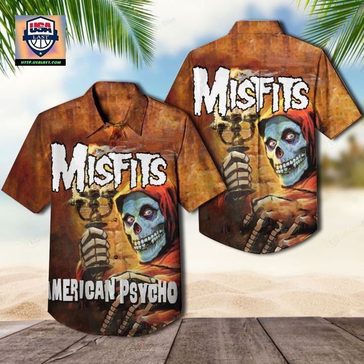 The Misfits Band American Psycho Album Hawaiian Shirt - Rocking picture