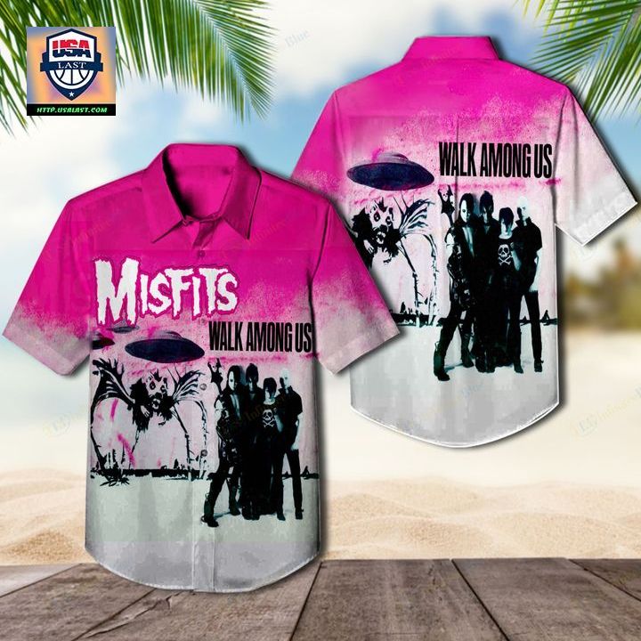 The Misfits Band Walk Among Us Album Hawaiian Shirt - Elegant and sober Pic