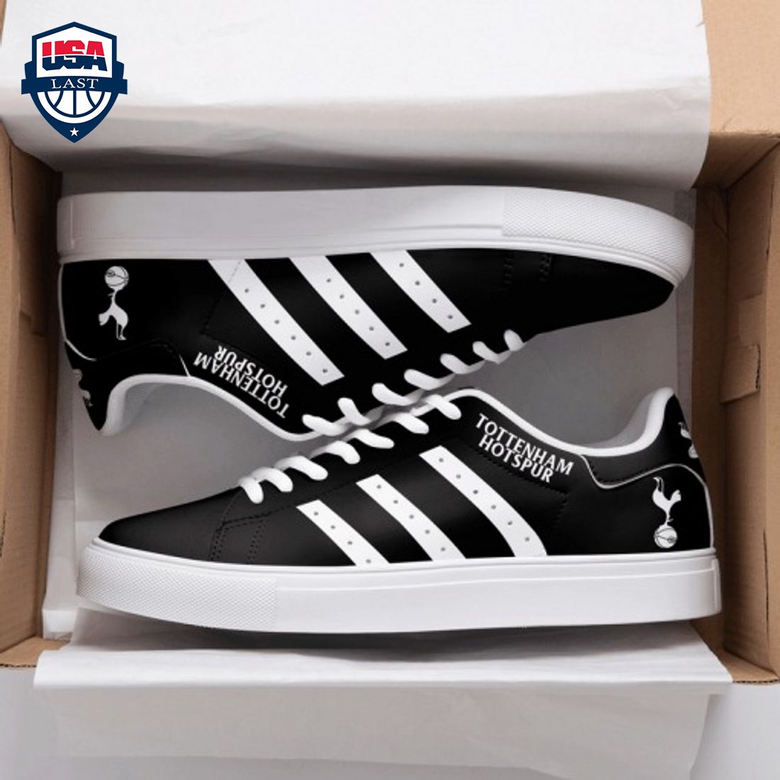 Tottenham Hotspur FC White Stripes Style 2 Stan Smith Low Top Shoes – Saleoff