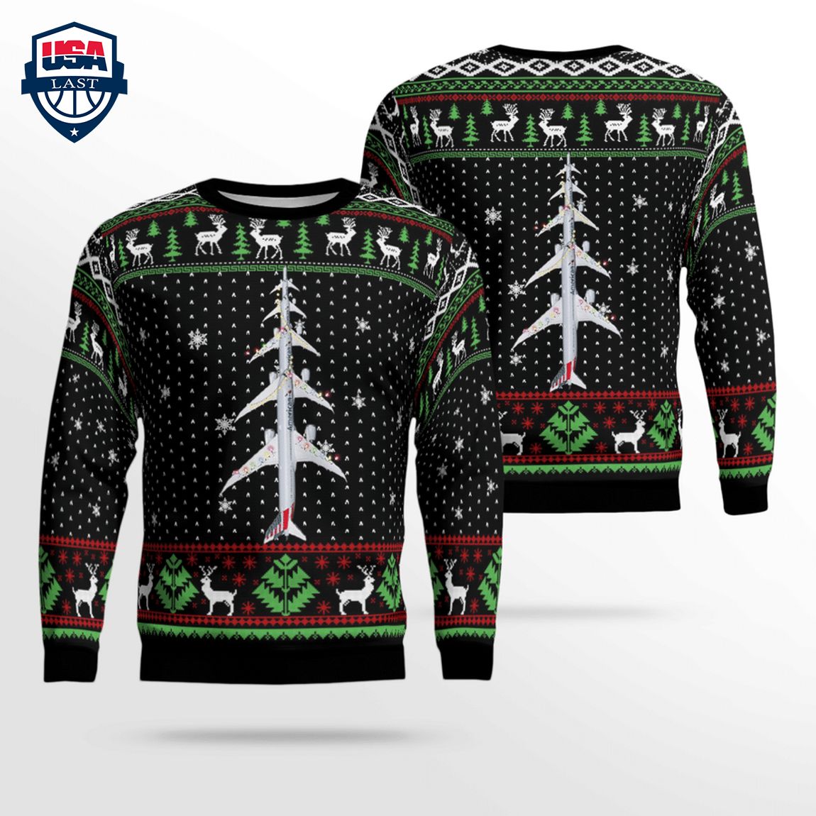 United Airlines Boeing 787-9 Dreamliner Ver 2 3D Christmas Sweater – Saleoff