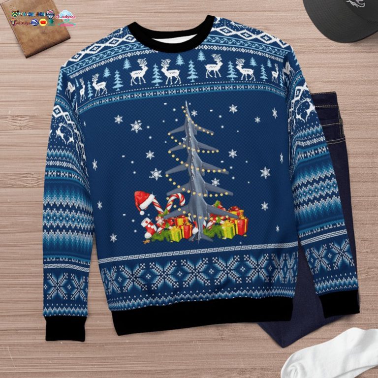 US Air Force Rockwell B-1 Lancer 3D Christmas Sweater - Handsome as usual