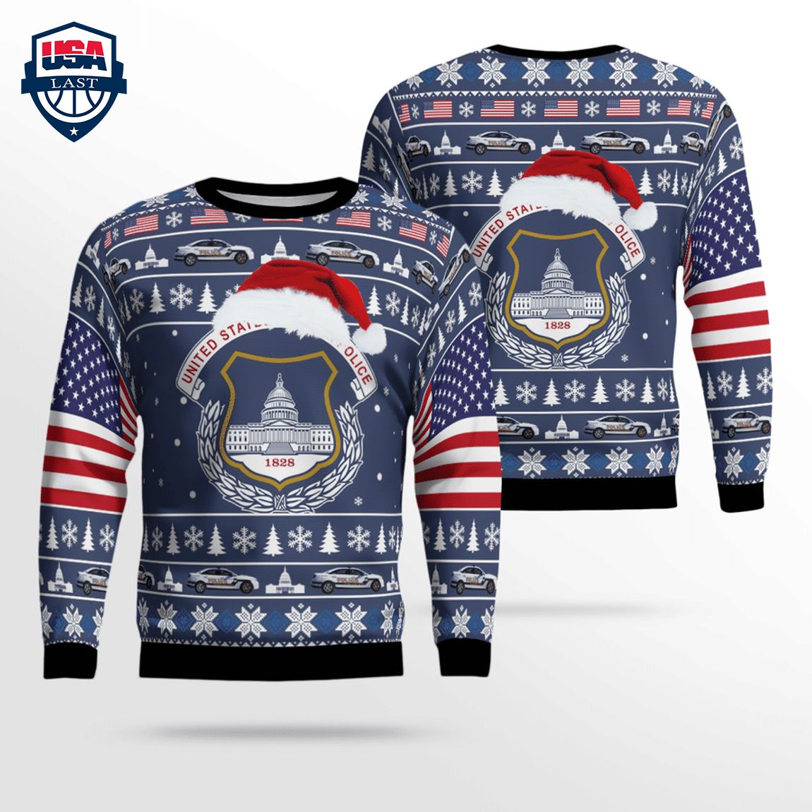 US Capitol Police Ver 2 3D Christmas Sweater - You tried editing this time?