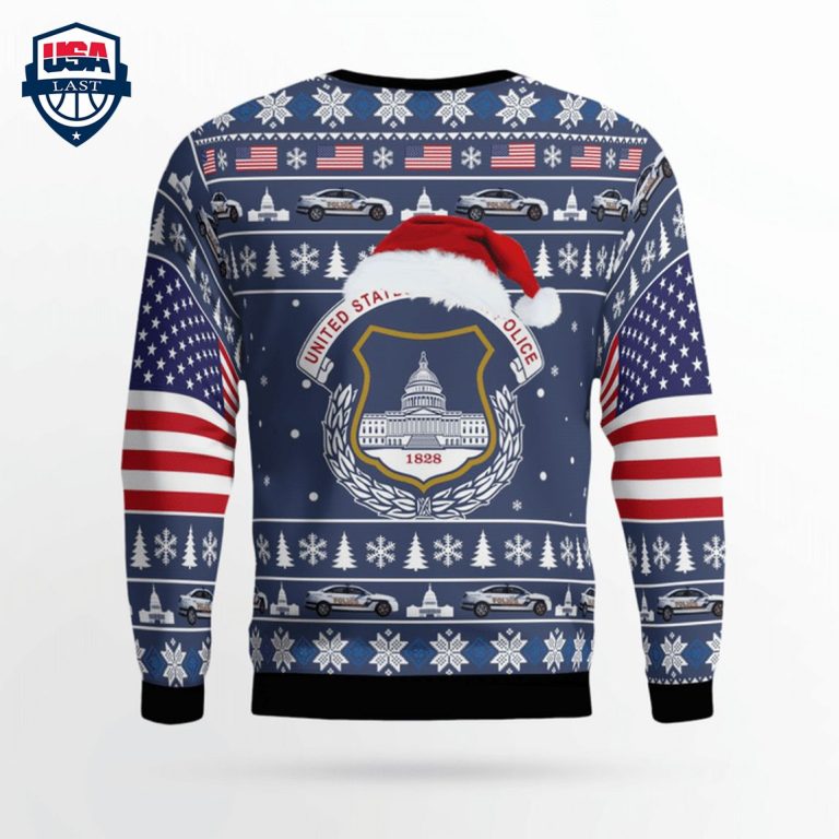 US Capitol Police Ver 2 3D Christmas Sweater - Cutting dash
