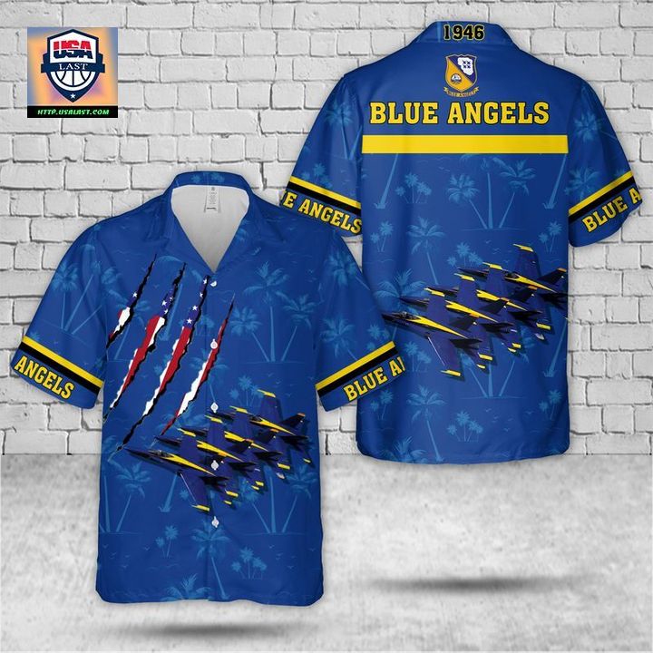 US Navy Blue Angels Hawaiian Shirt - Have no words to explain your beauty
