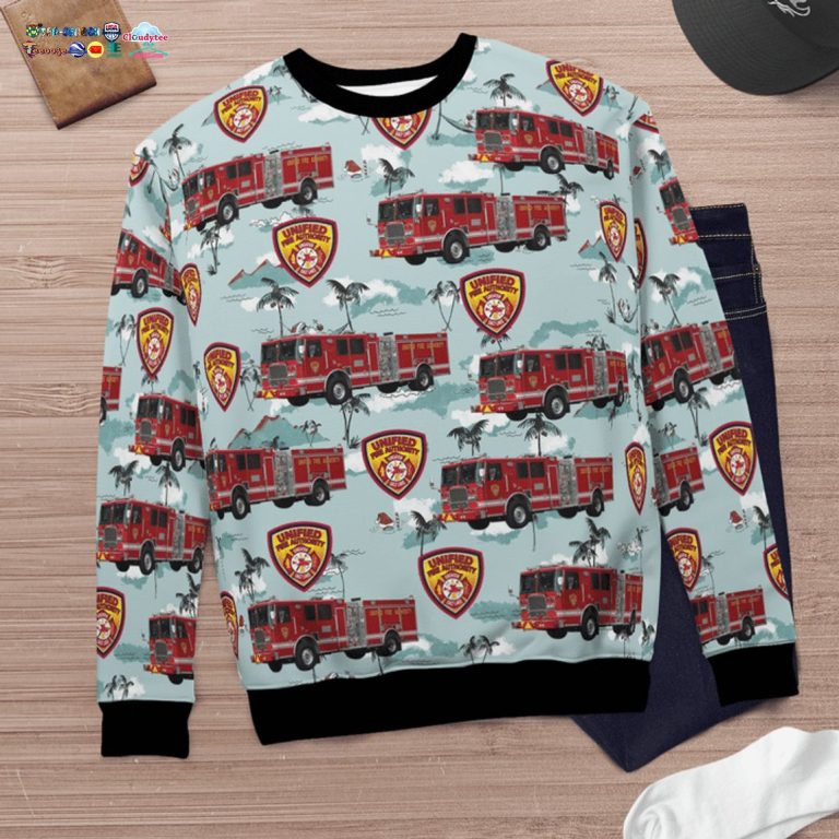 Utah Unified Fire Authority 3D Christmas Sweater - You look beautiful forever