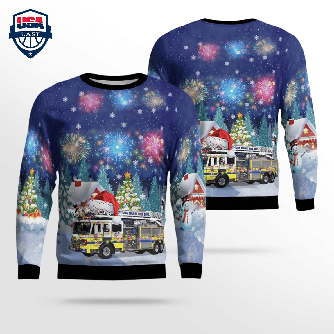 Ventura County Fire Department 3D Christmas Sweater – Saleoff