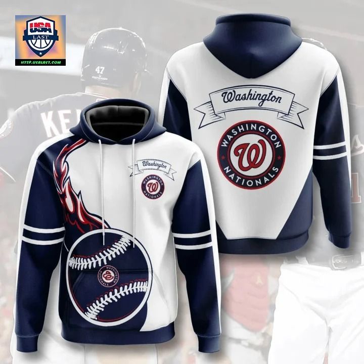 Washington Nationals Flame Balls Graphic 3D Hoodie - Pic of the century