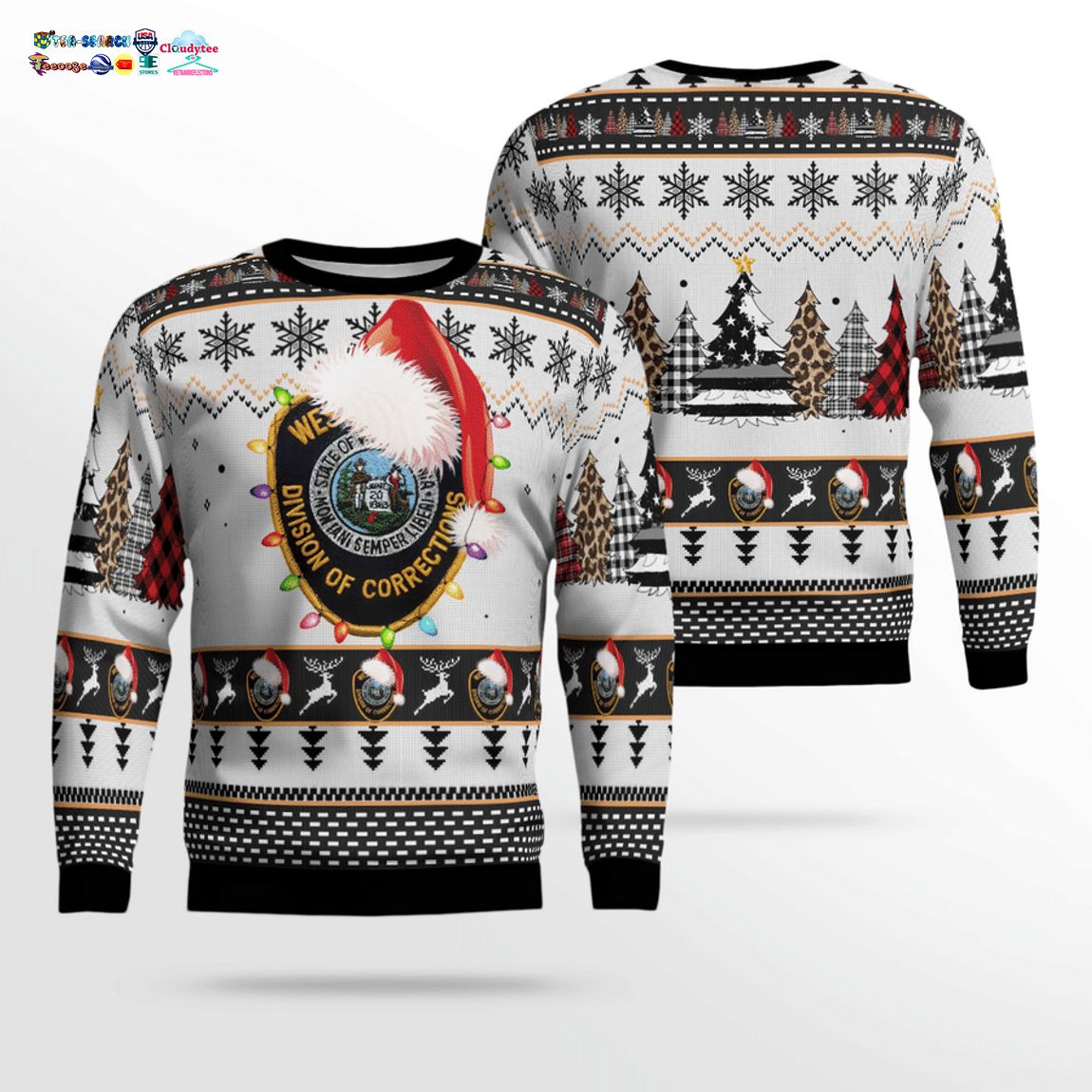West Virginia Division Of Corrections And Rehabilitation 3D Christmas Sweater