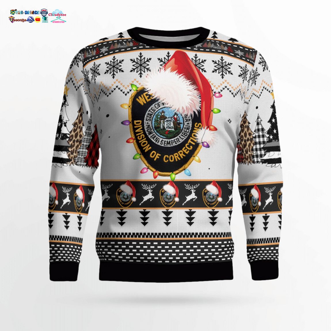 West Virginia Division Of Corrections And Rehabilitation 3D Christmas Sweater