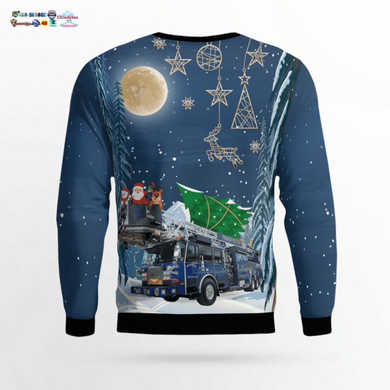 Winterville Fire-Rescue-EMS 3D Christmas Sweater - I am in love with your dress